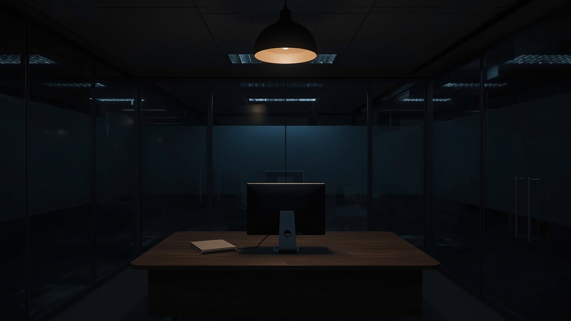 Government office desk with folder and lamp representing IRS cryptocurrency tax enforcement scrutiny