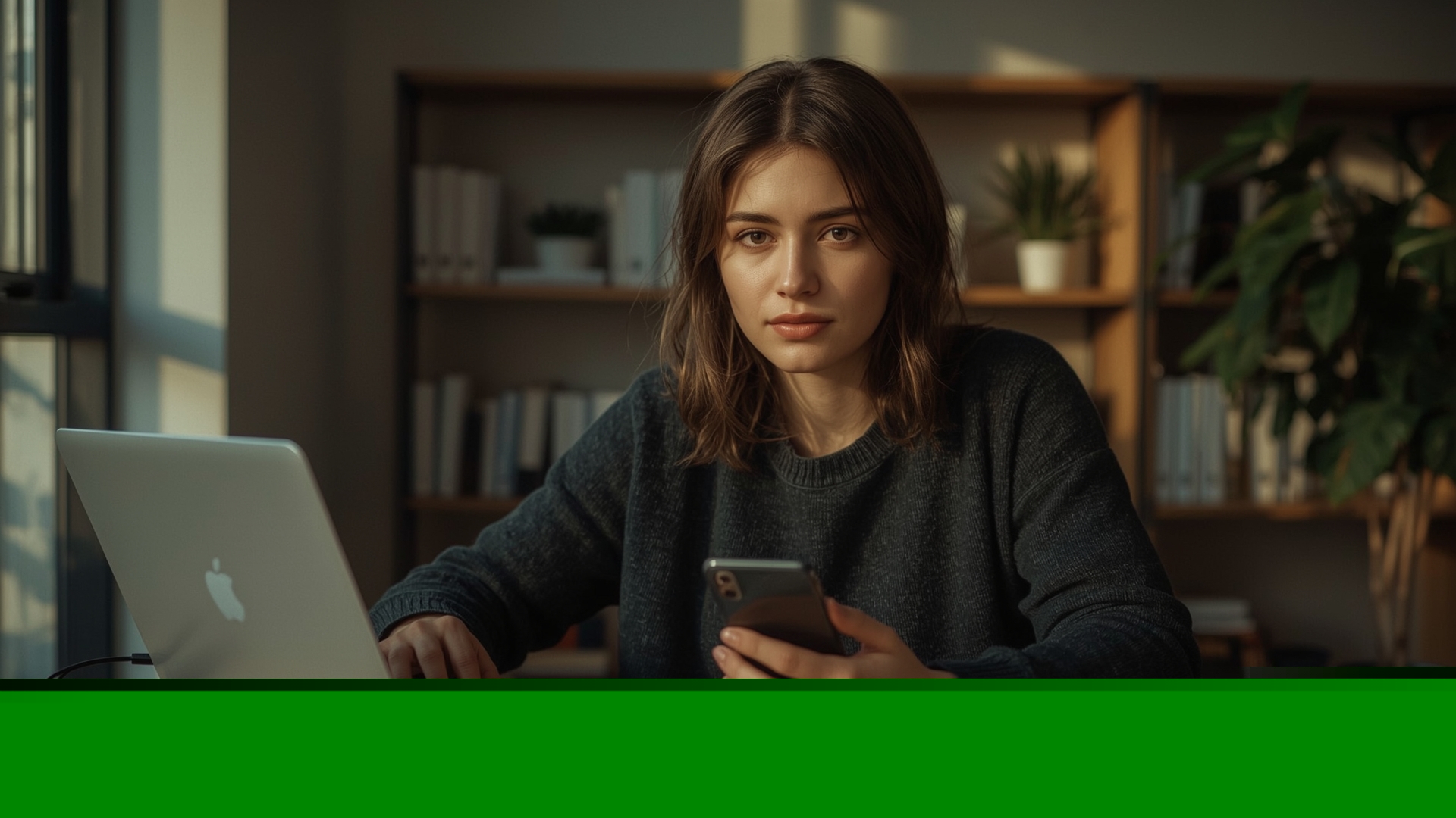 Person at desk using hardware cold wallet device alongside smartphone hot wallet for crypto management