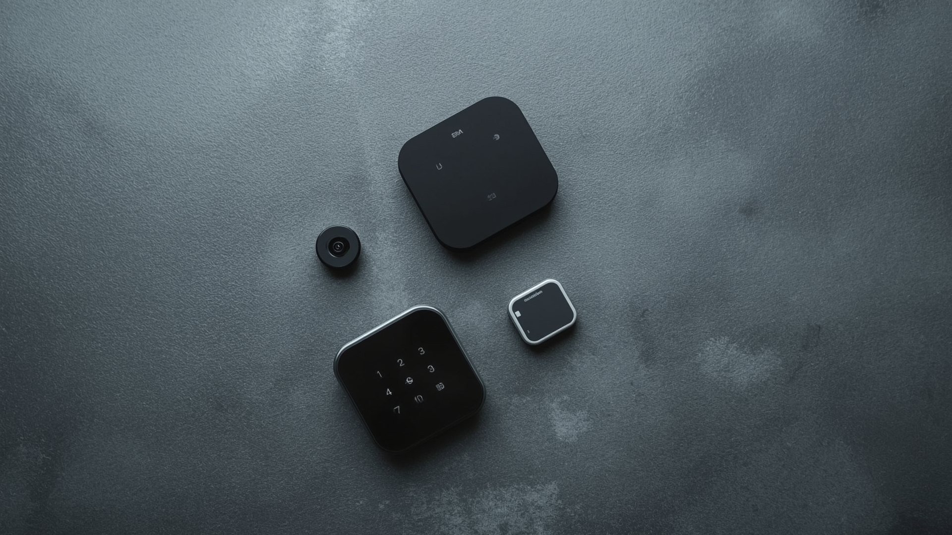 Top hardware crypto wallet devices compared in overhead flat lay arrangement