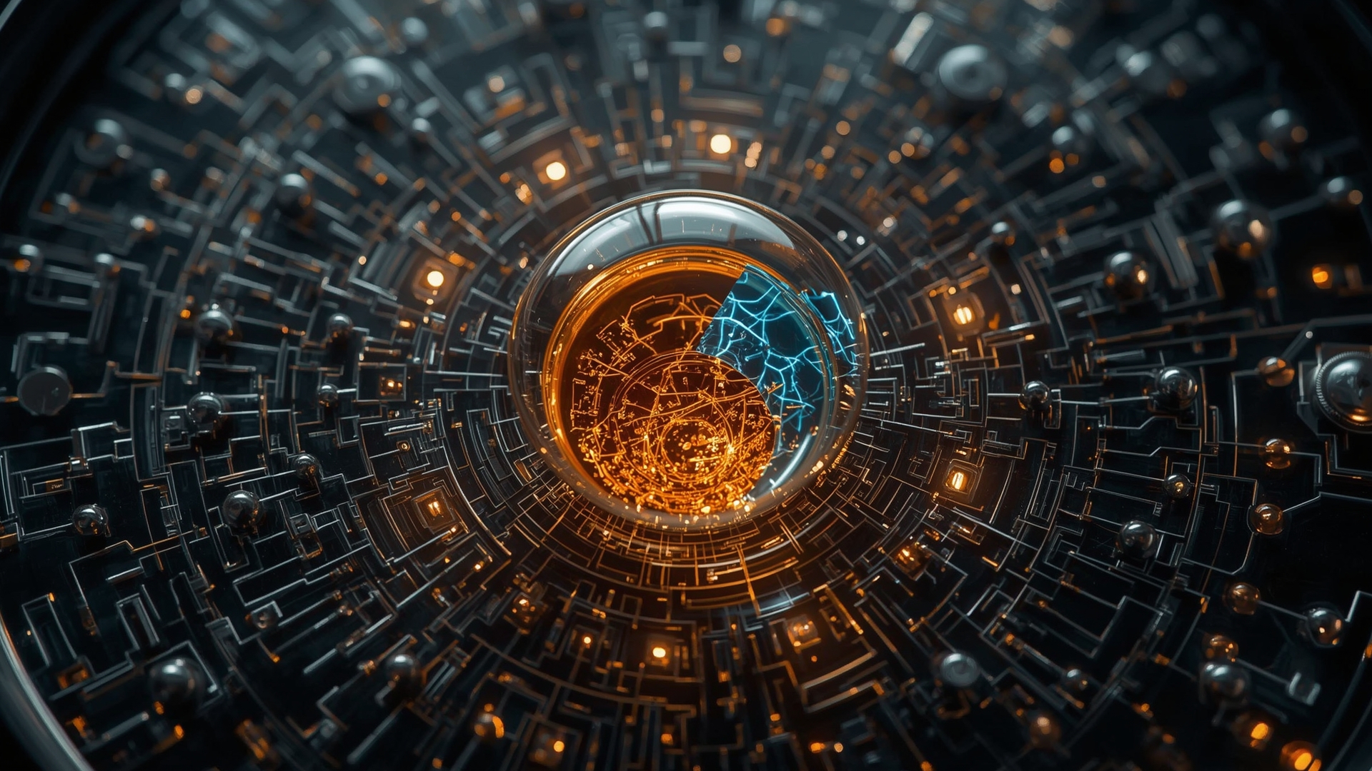 Ethereum gas fee mechanism visualized as glowing digital fuel and validator nodes