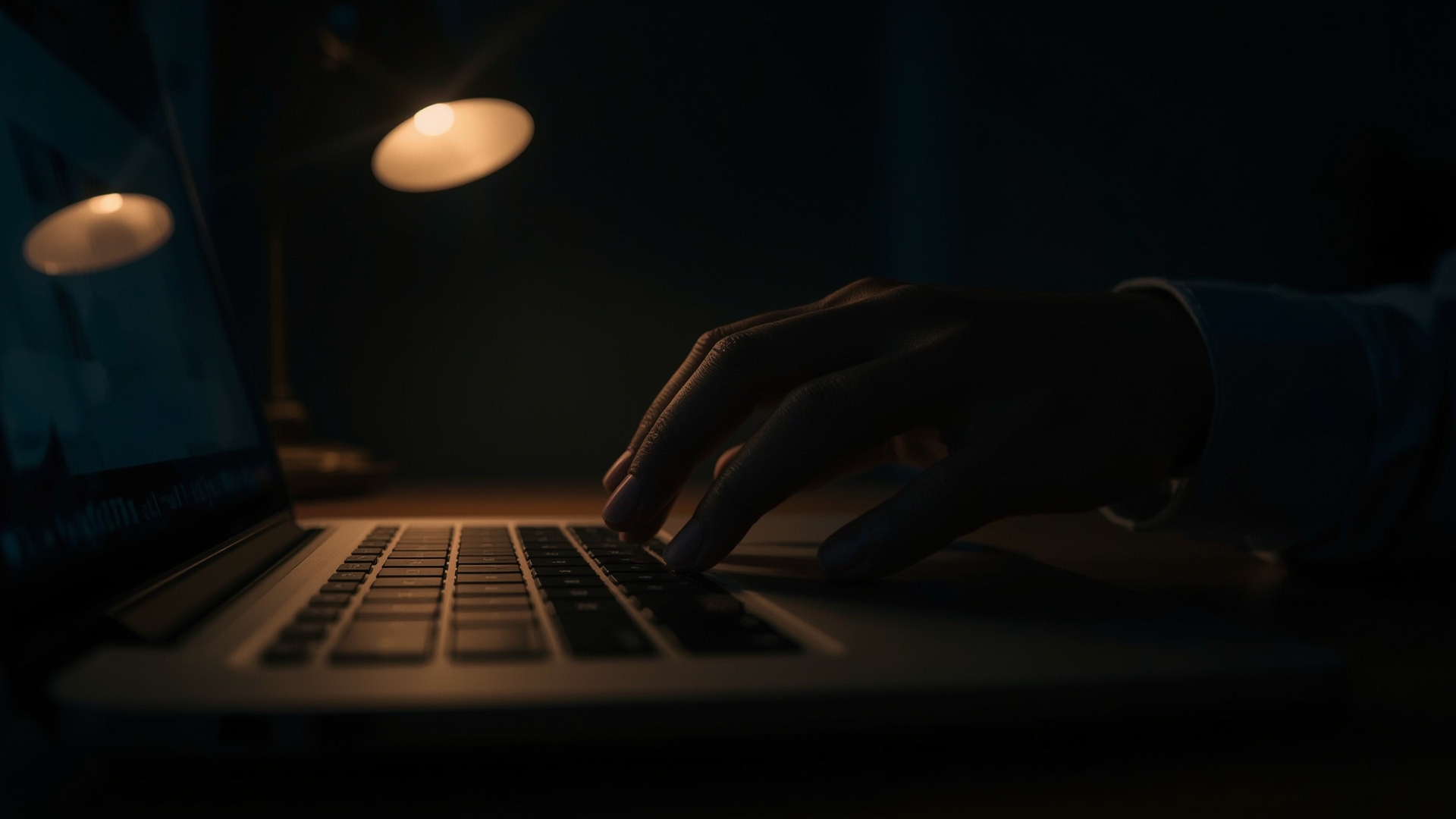 Person hesitating before typing on laptop symbolizing crypto wallet recovery security risks