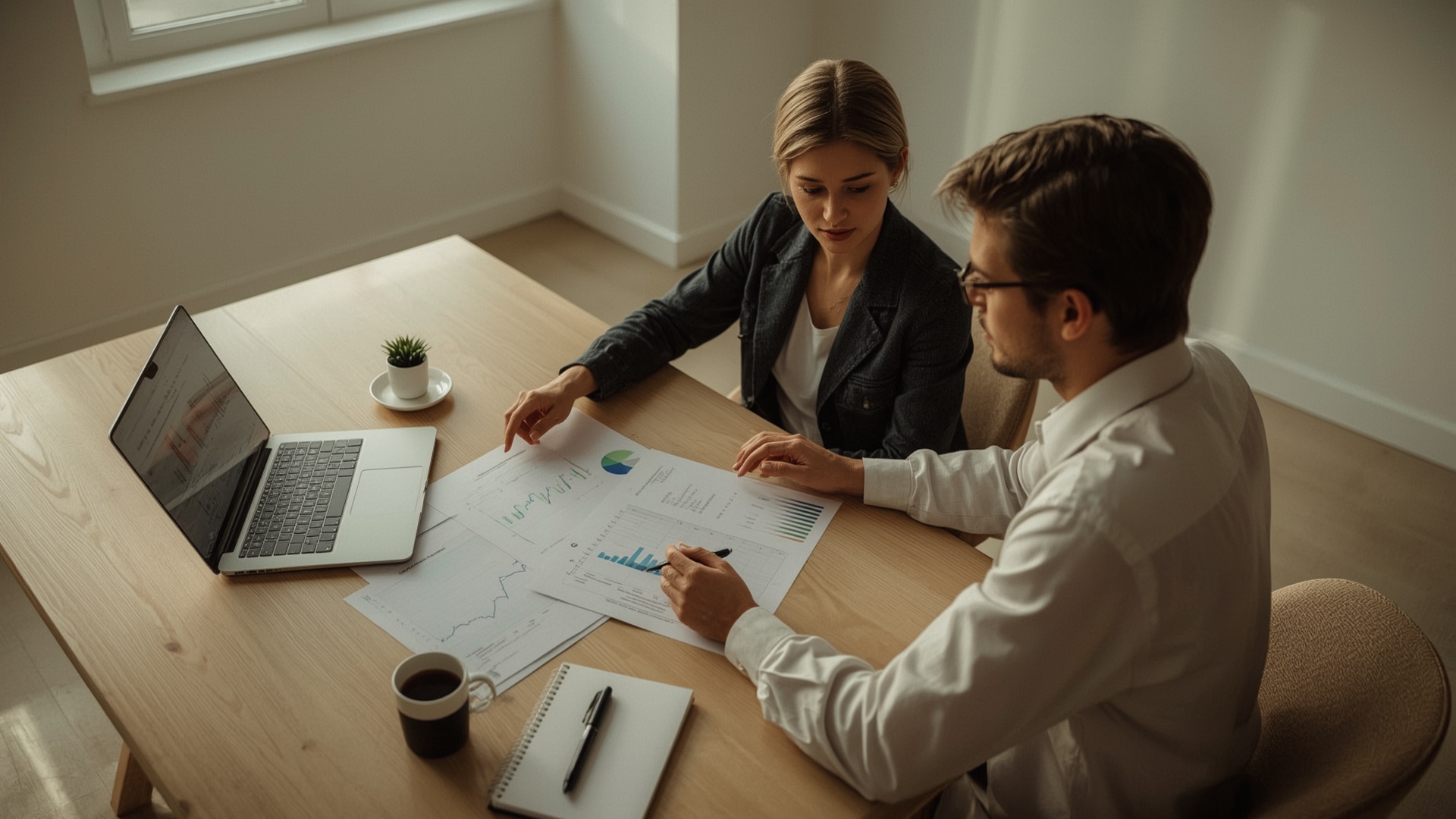 Professional reviewing financial strategy documents to reduce crypto capital gains taxes